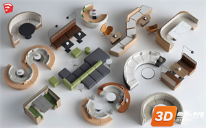 Cafe Furniture Skp Files 